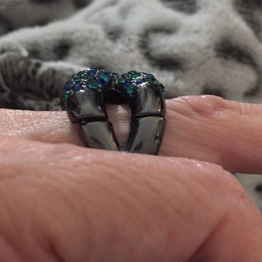 2-colored Stone Ring - Picture 2 of 3
